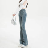 Flare Office Lady High Waist Wide Leg Jeans