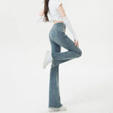 Flare Office Lady High Waist Wide Leg Jeans