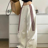 High Waist Wide Leg Pants Women Black Trouser Office Ladies Fashion Loose Grey Suit Pants