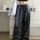 High Waist Wide Leg Pants Women Black Trouser Office Ladies Fashion Loose Grey Suit Pants