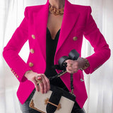 Vintage Button Casual Short Blazer