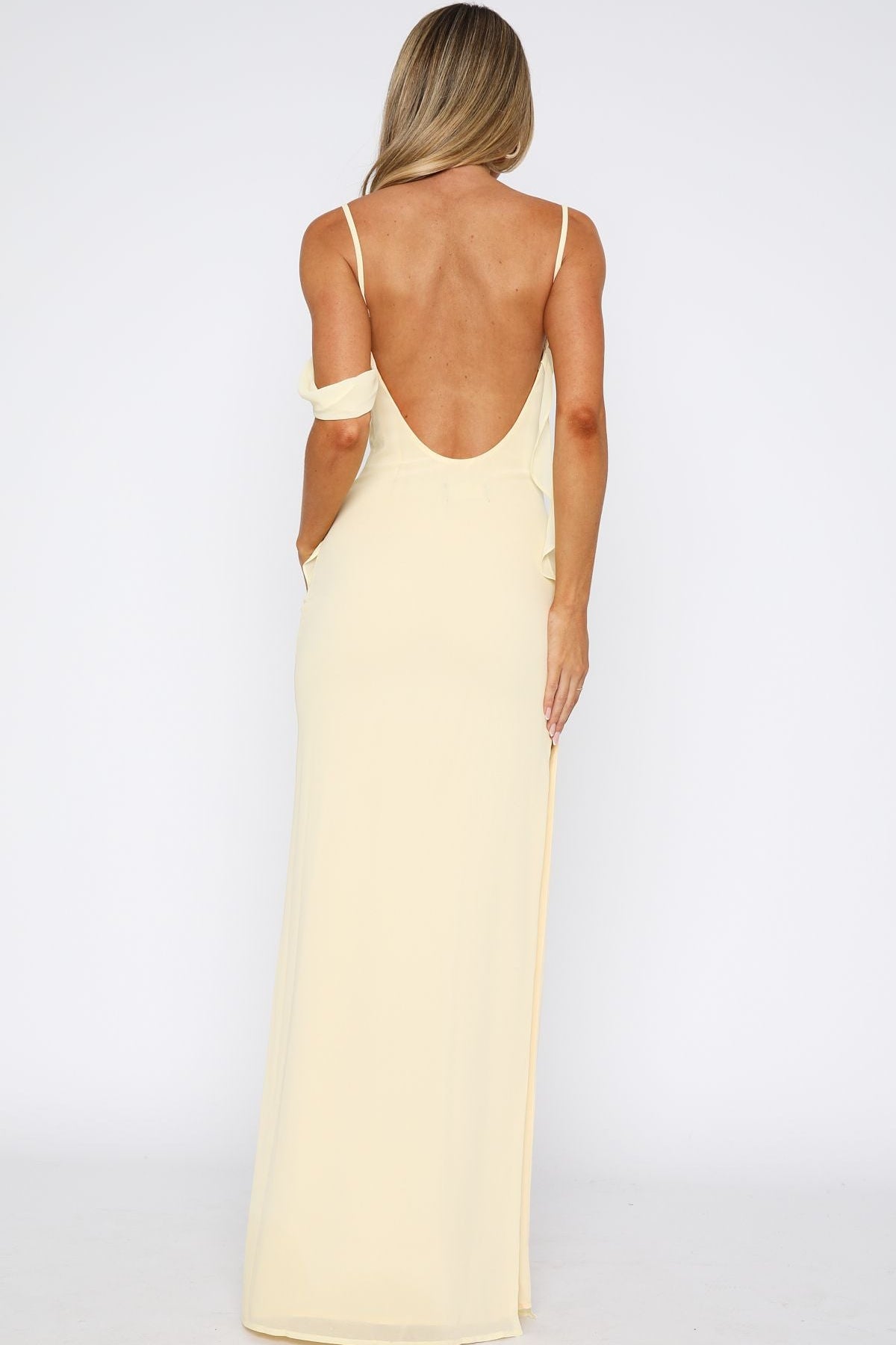 Love Blossoms Maxi Dress Lemon