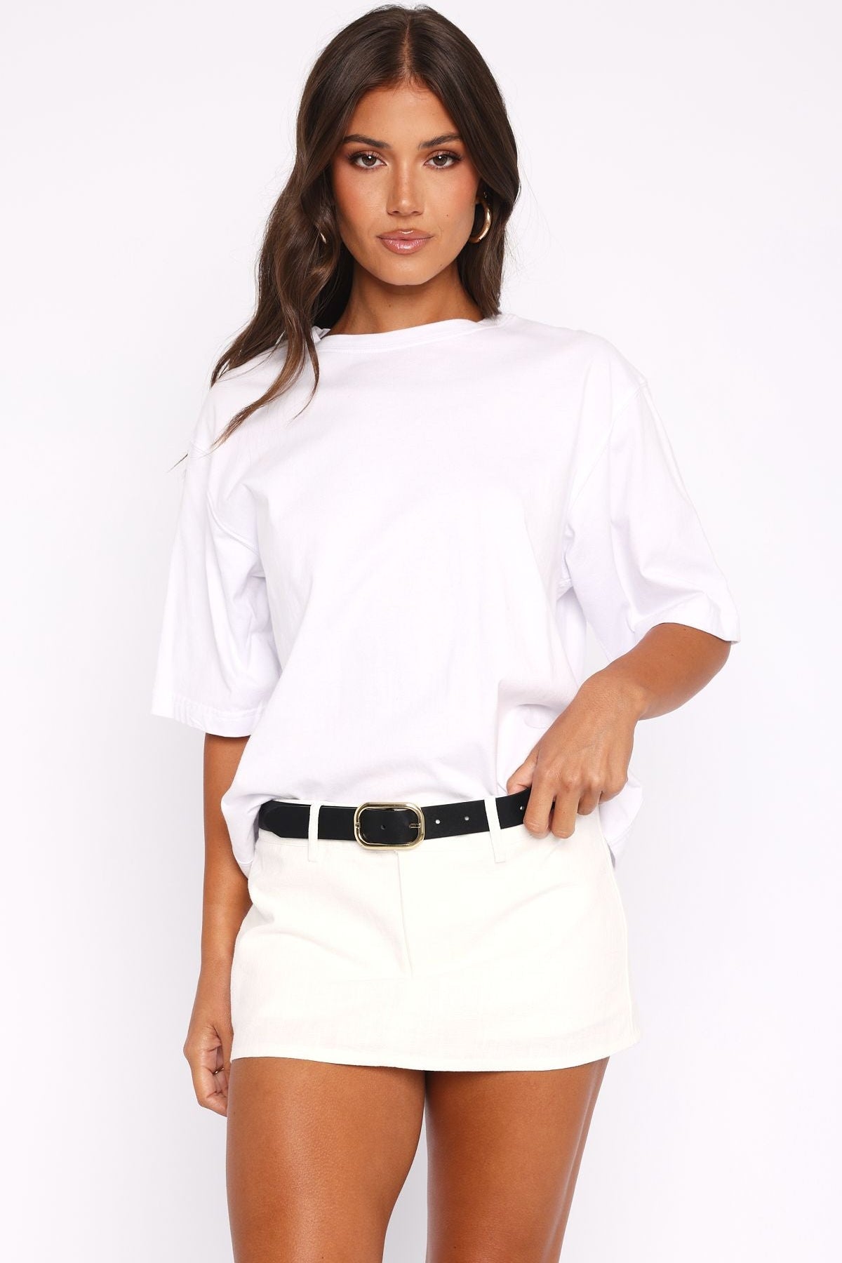 Selfish Behaviour Mini Skort White