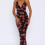 Put You First Maxi Dress Terracotta Floral