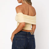 Show Out Mesh Top Lemon