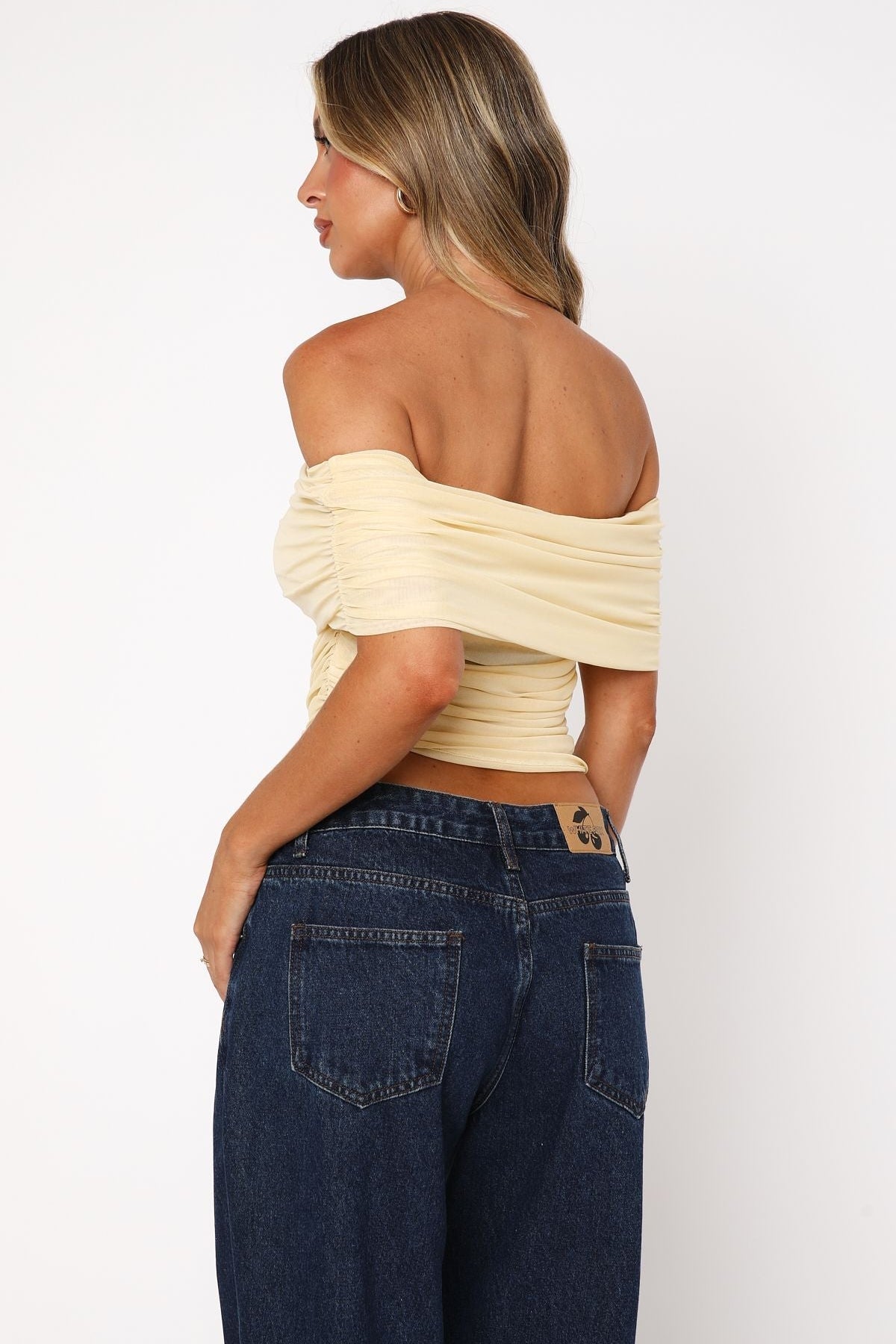 Show Out Mesh Top Lemon