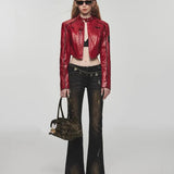 Stylish Bomber Leather Jacket