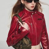 Stylish Bomber Leather Jacket