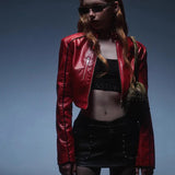 Stylish Bomber Leather Jacket