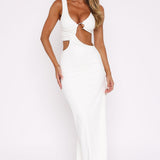 It Feels Wrong Maxi Dress Off White