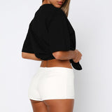 Don't Save Her Shorts White