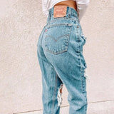 Retro For Summer 2025 New High-waisted Slimming Versatile Loose Design Jeans
