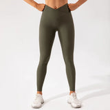 Ribbing Seamless Push Up Training Tights Fitness Workout Yoga Pants Sports Leggings