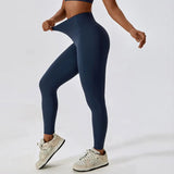 Running Waist Tights Women Push Up Train Jogging Pants Stretch Breathable Sports Leggings