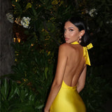 Halter Neck Maxi Dress