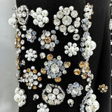 Long Sleeve Luxurious Beaded Maxi Dress