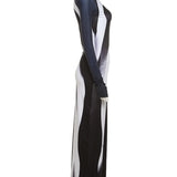 Weird Puss Gradient Women Maxi Dress Skinny Stretchy Long Sleeve O-Neck Trend Bodycon