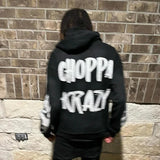 Printed Gothic Streetwear Hoodie
