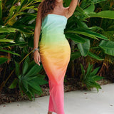 Sequin Ombre Midi Dress