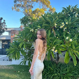 Satin Open Back Dress