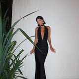Halter Neck Maxi Dress