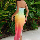 Sequin Ombre Midi Dress