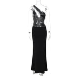Cut Out Bandage Backless Maxi Dress