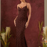 Spaghetti Strap Backless Maxi Dress