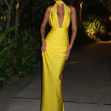 Halter Neck Maxi Dress