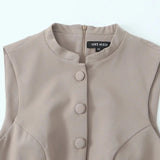 Solid O-Neck Sleeveless Bodysuits