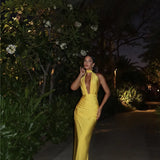 Halter Neck Maxi Dress