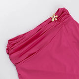 Halter Crop Top and  Long Skirt Two Piece Set