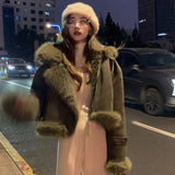Faux Suede Leather Jacket