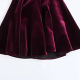 Solid Tank Velvet Mini Dress
