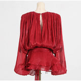 Elegant V-Neck Lace-Up  Summer Style Mini Dress