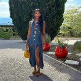 Denim Maxi Dress