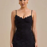 Spaghetti Strap Backless Maxi Dress