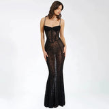 Panther Print Women Open Back Bodycon Dress