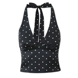 Lace-Up Sleeveless Top Bow Mini Skirt Outfits