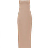 High neck bead wrapped hip skirt slit sequin dress