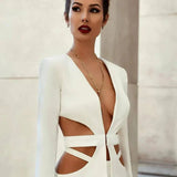 Cut Out Blazer Set