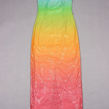 Sequin Ombre Midi Dress