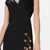 Sleeveless V Neck Bandage Long Dress