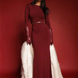 Two Butterfly Long Sleeve Maxi Dress