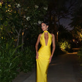 Halter Neck Maxi Dress