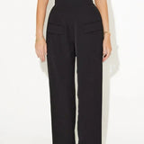 Square Collar Halter Top and Long Pant Suit