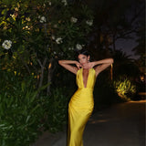 Halter Neck Maxi Dress