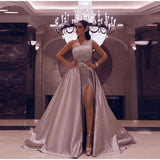 High Split Sequin Off Shoulder Sleeveless Maxi Dress