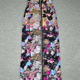 Sequin Floral Strapless Maxi Dress
