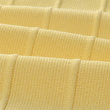 Yellow Short Cardigan and Mini Skirt Suit